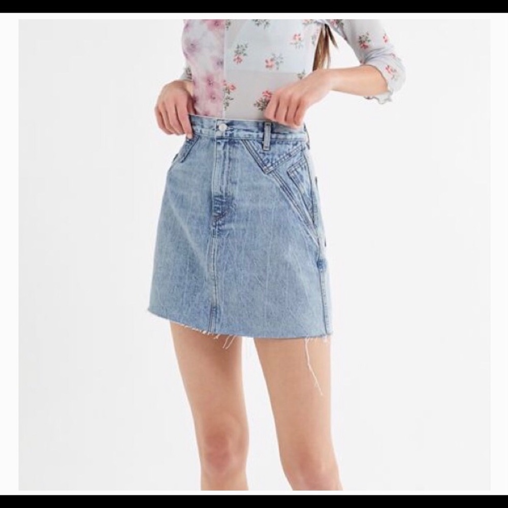 Agolde Dorian Hi Rise denim skirt